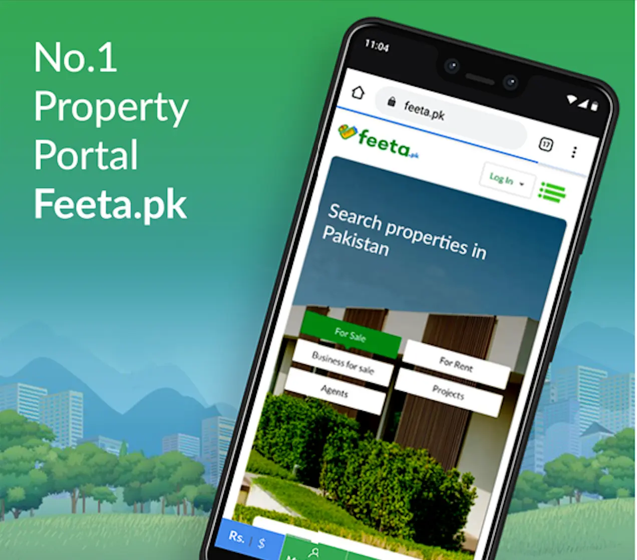 Feeta.pk - Real Estate Portal web design project by RedSpider Dubai