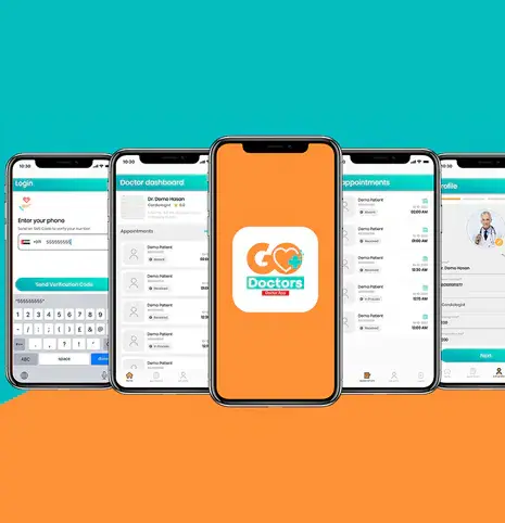 GoDoctors - Appointment App web design project by RedSpider Dubai