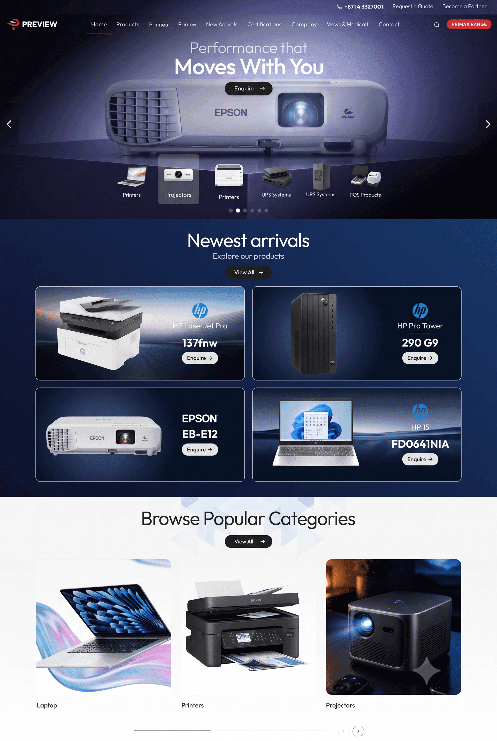 Preview IT web design project by RedSpider Dubai