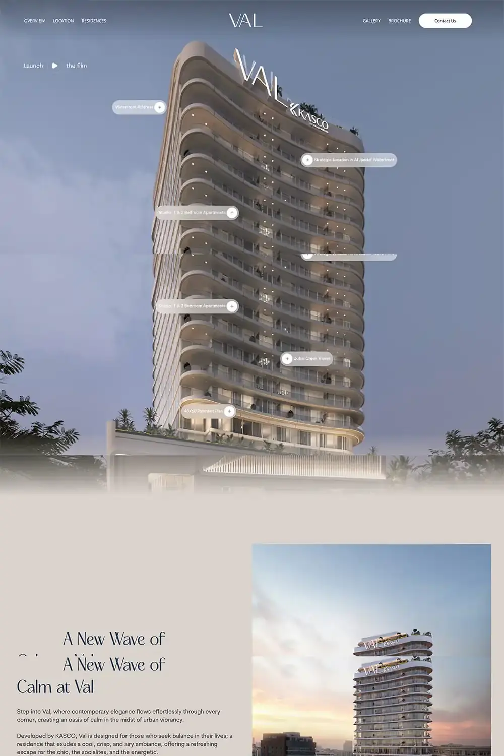Val By Kasco web design project by RedSpider Dubai
