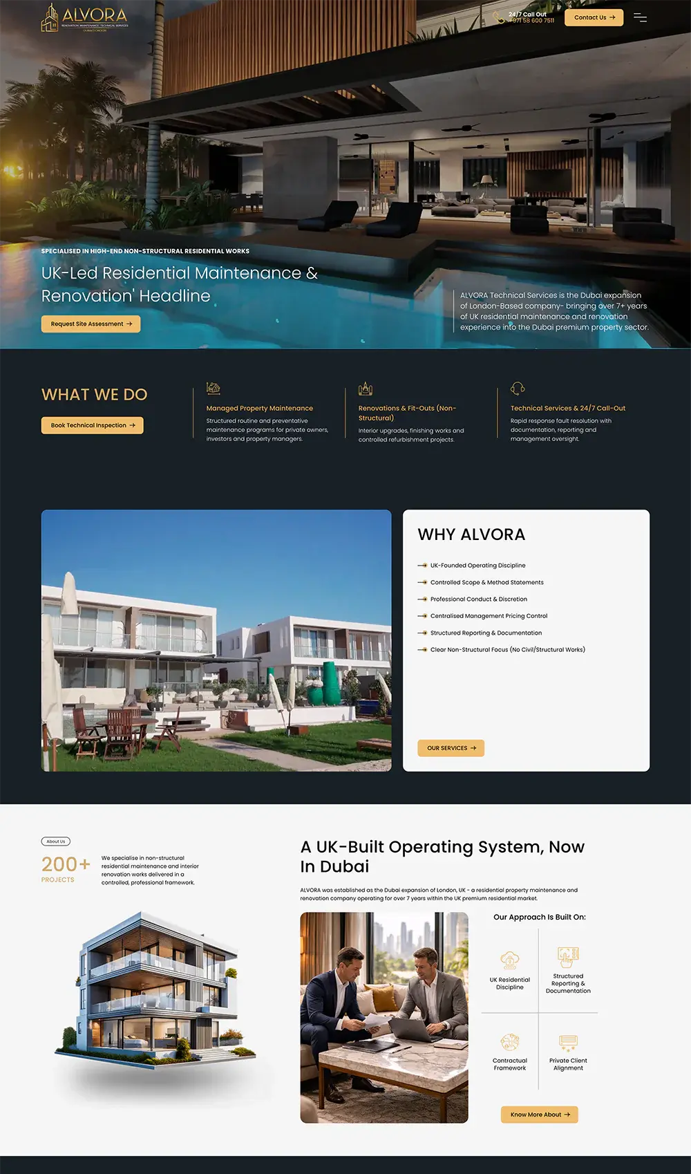 Alvora web design project by RedSpider Dubai