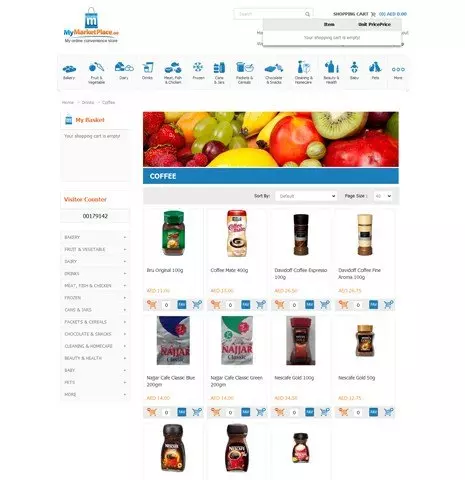 Market Place Shopping Cart