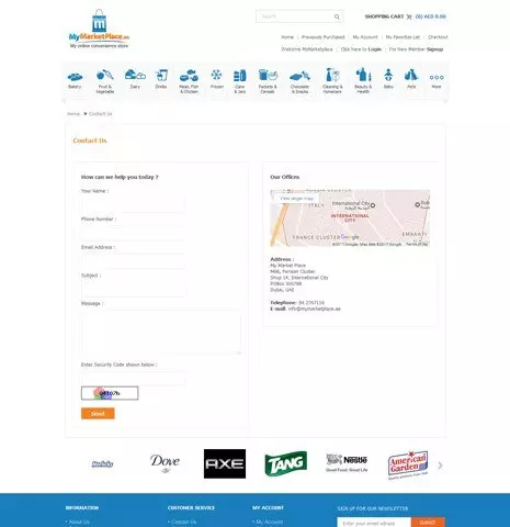 Market Place Shopping Cart