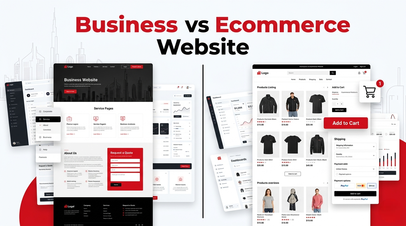 Business vs Ecommerce Website