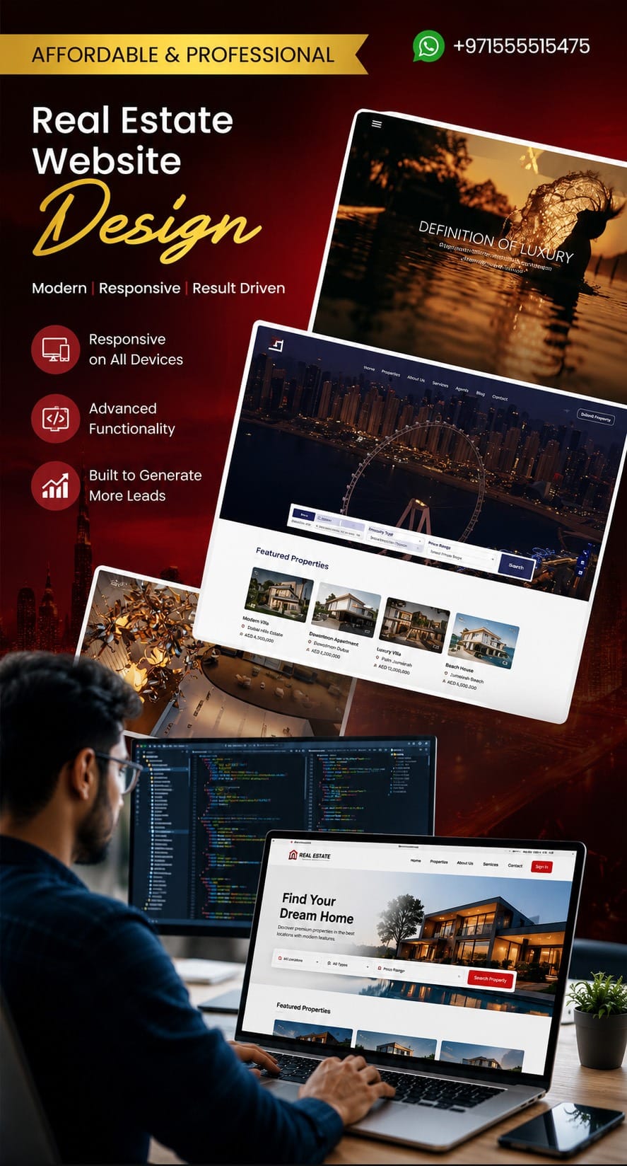 Real Estate Web Design Company in Dubai