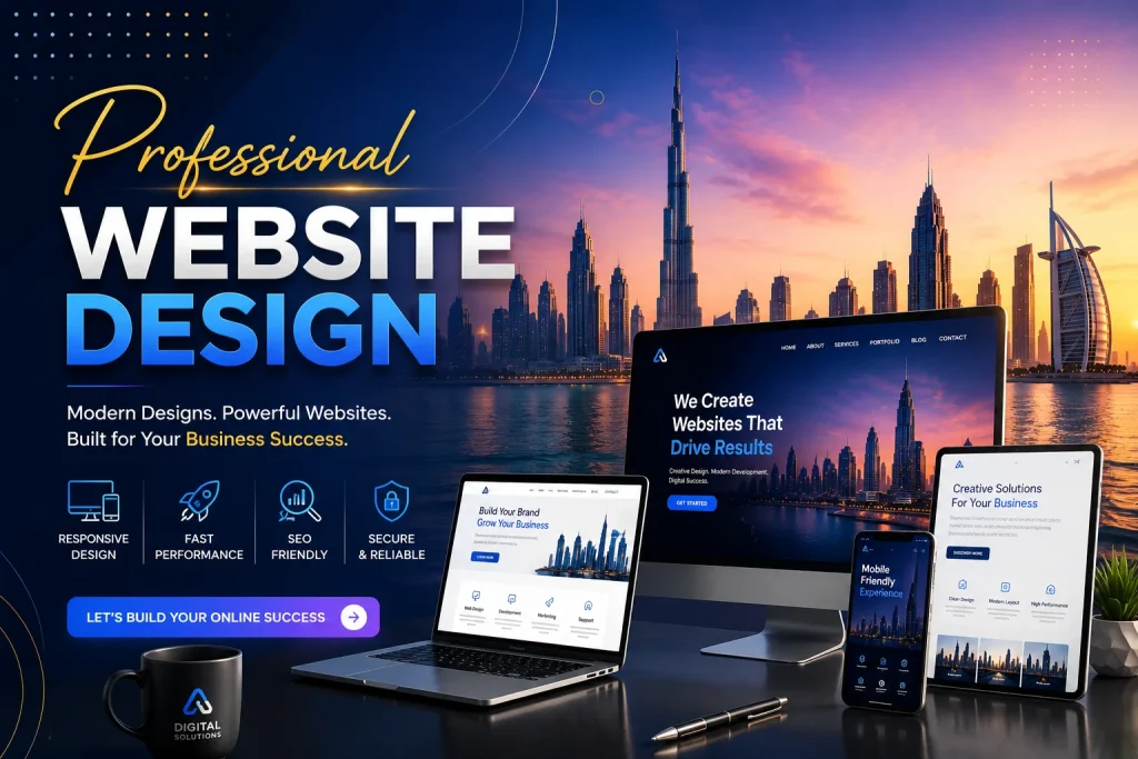 Why Professional Website Design Matters for Businesses in Dubai